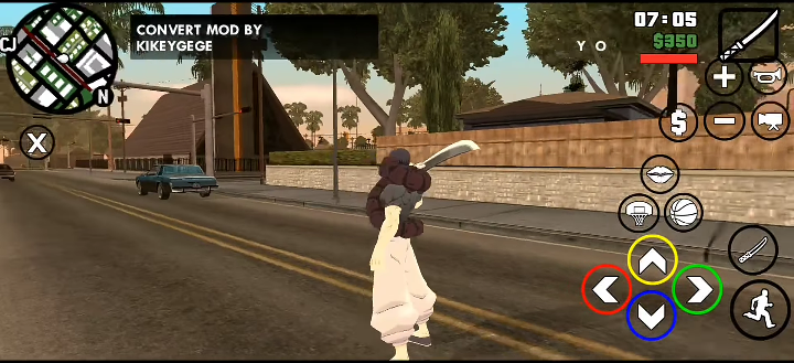 GTA: SA Toji Fosiguro Mod Apk